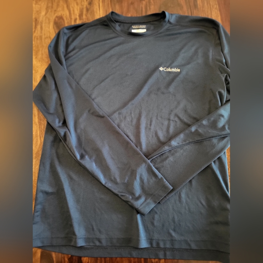 Columbia Omni-wick Men’s Teal blue Long Sleeve Shirt sz XL GREAT CONDITION
